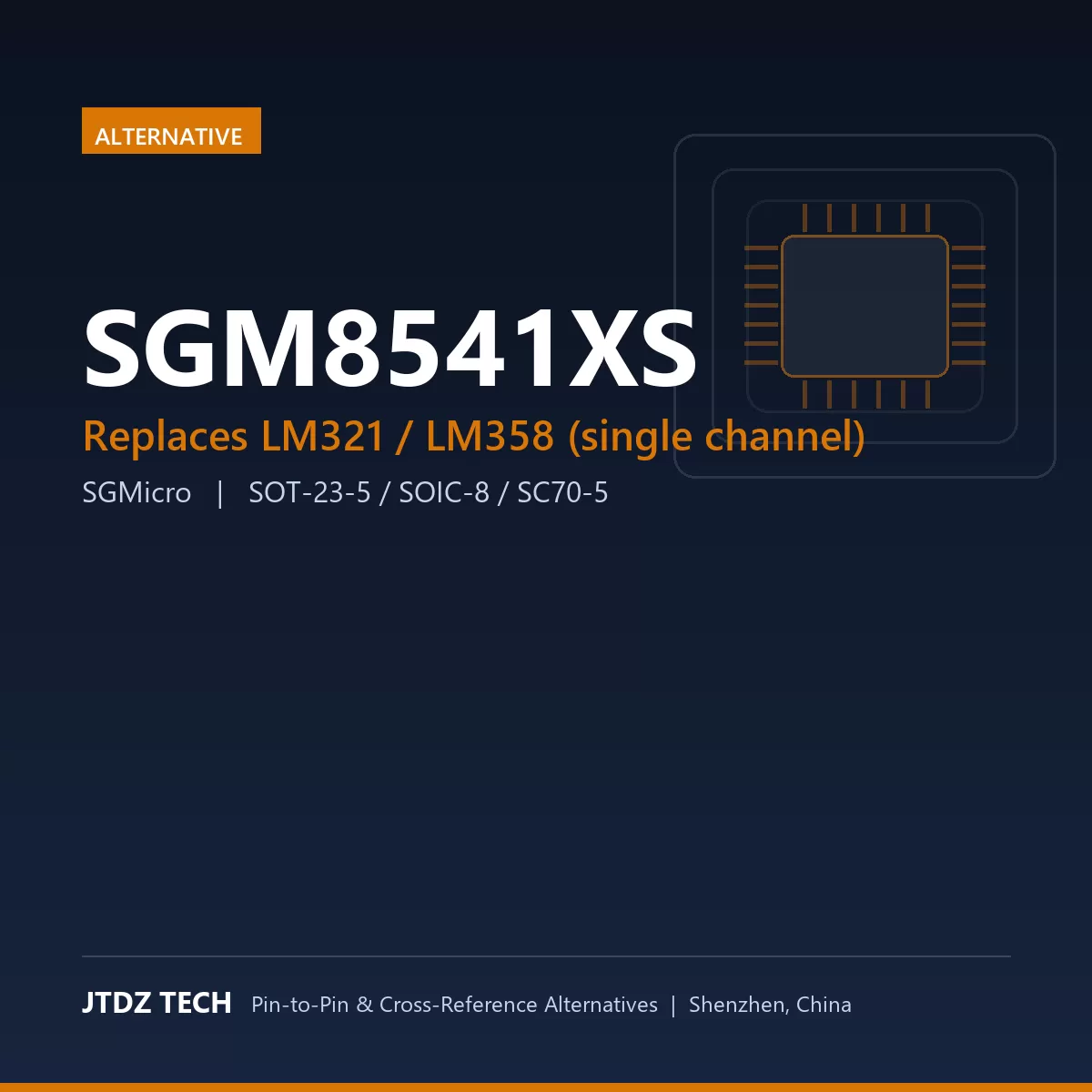 SGM8541XS - alternative to LM321 / LM358 (single channel)
