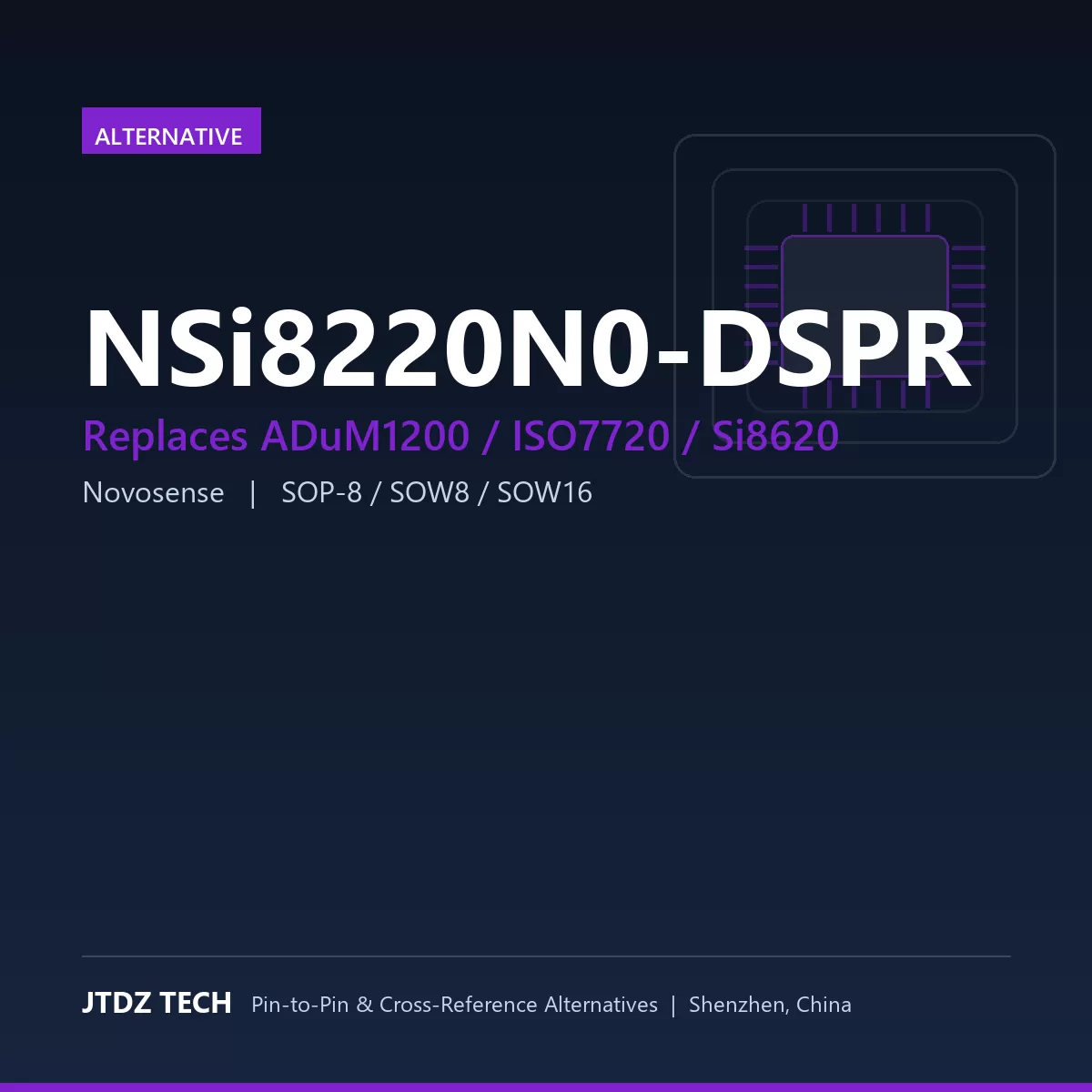 NSi8220N0-DSPR - alternative to ADuM1200 / ISO7720 / Si8620