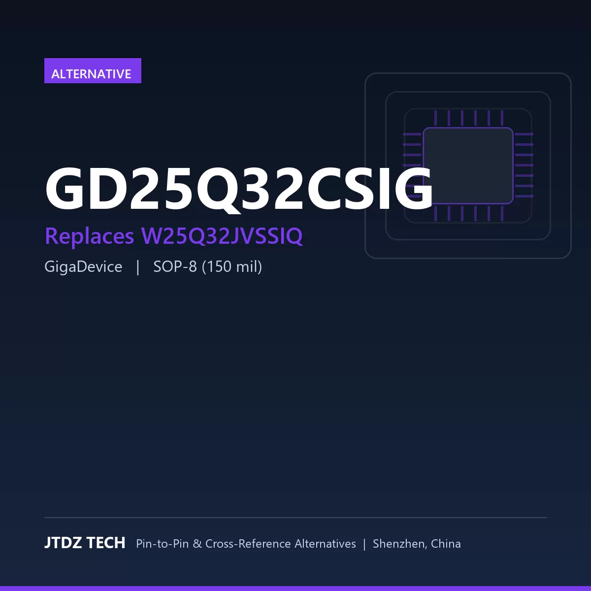 GD25Q32CSIG - alternative to W25Q32JVSSIQ