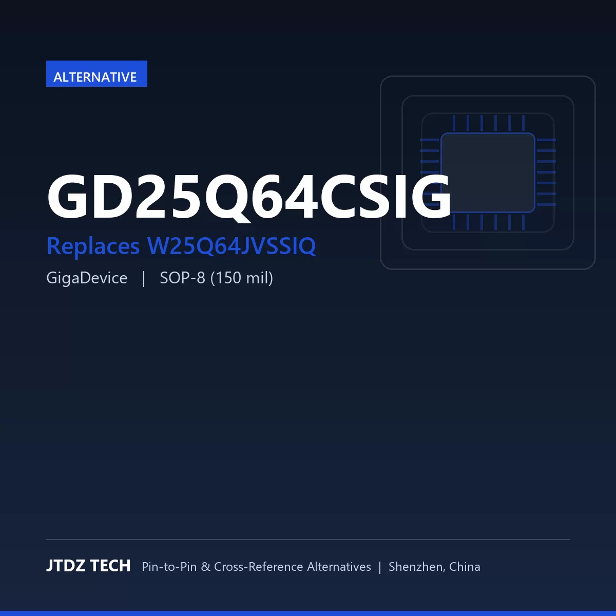 GD25Q64CSIG - alternative to W25Q64JVSSIQ