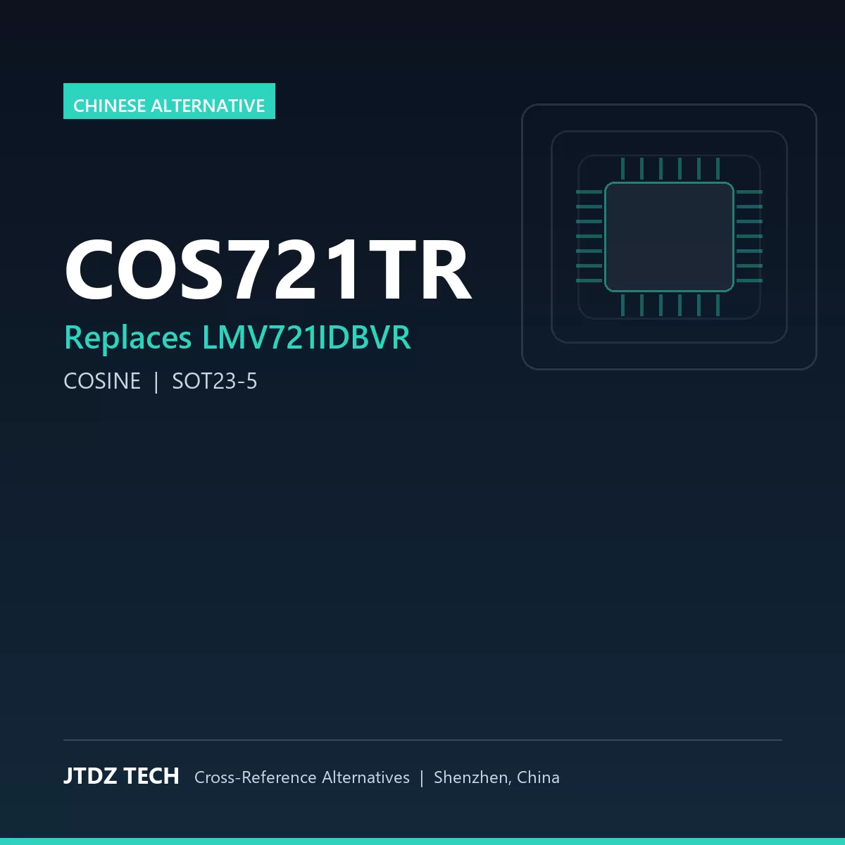 COS721TR - alternative to LMV721IDBVR