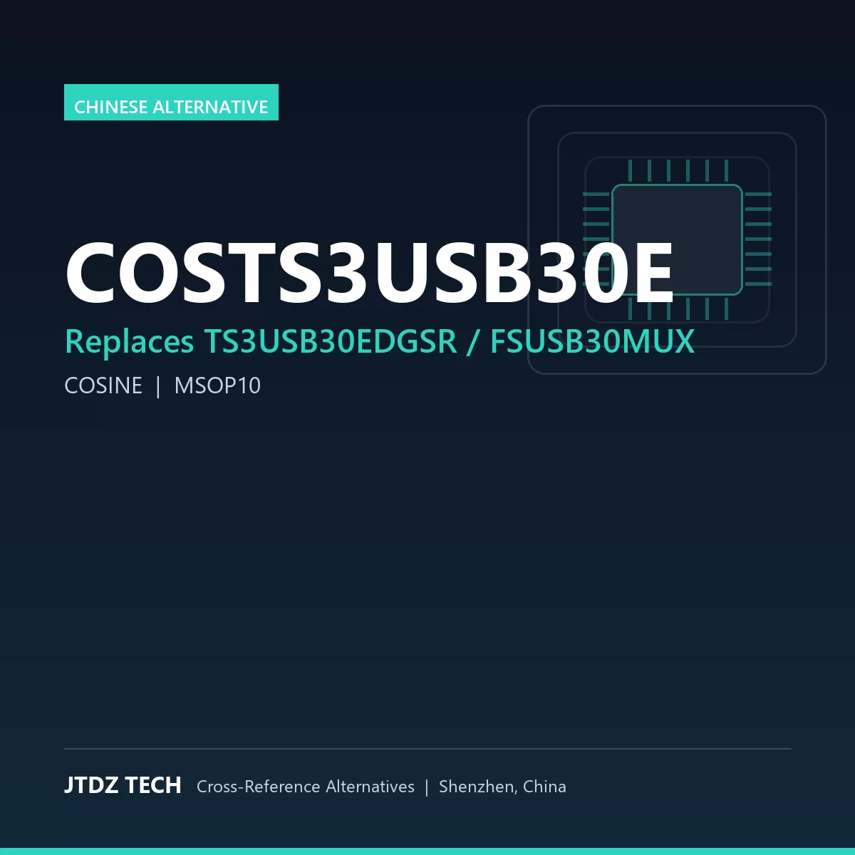 COSTS3USB30E - alternative to TS3USB30EDGSR