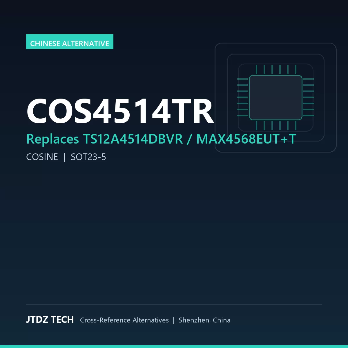 COS4514TR - alternative to TS12A4514DBVR