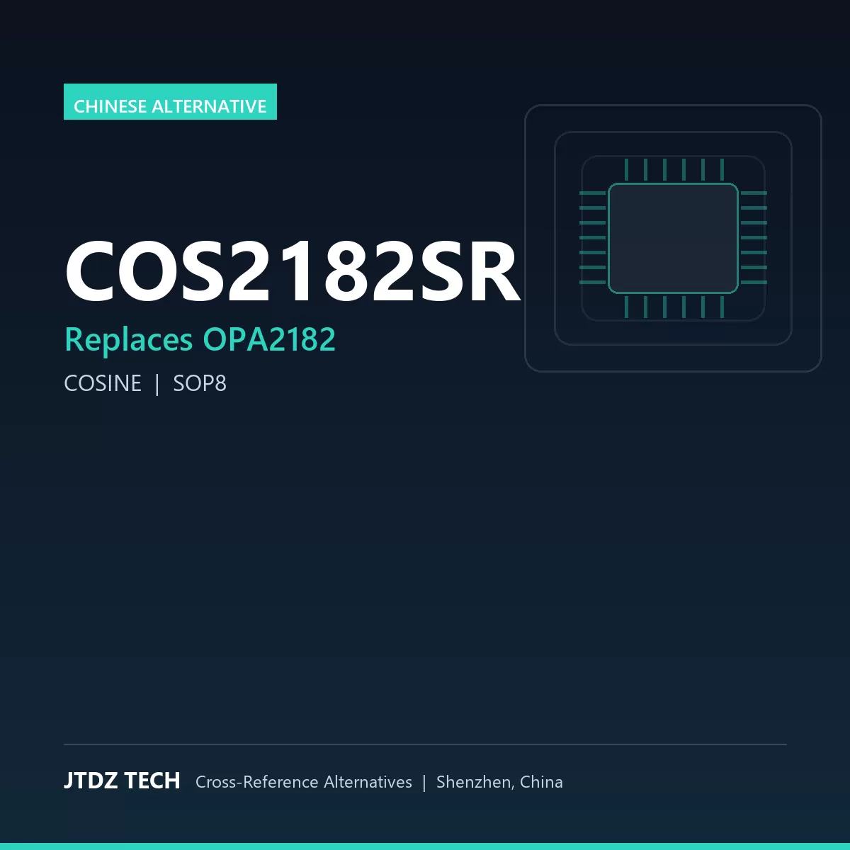 COS2182SR - alternative to OPA2182
