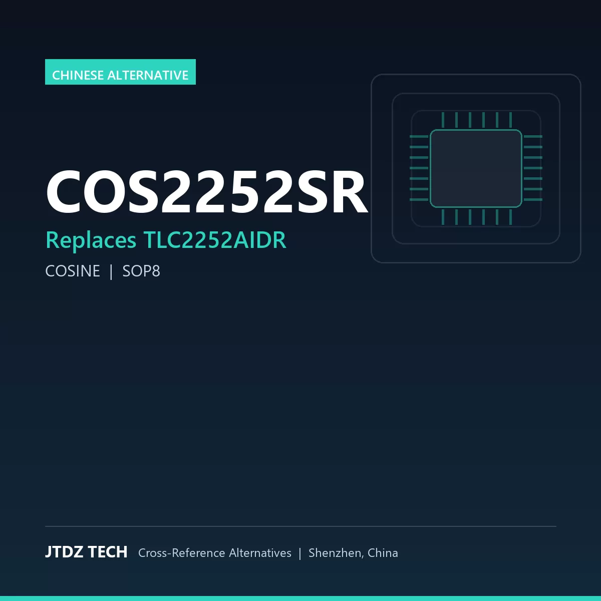 COS2252SR - alternative to TLC2252AIDR