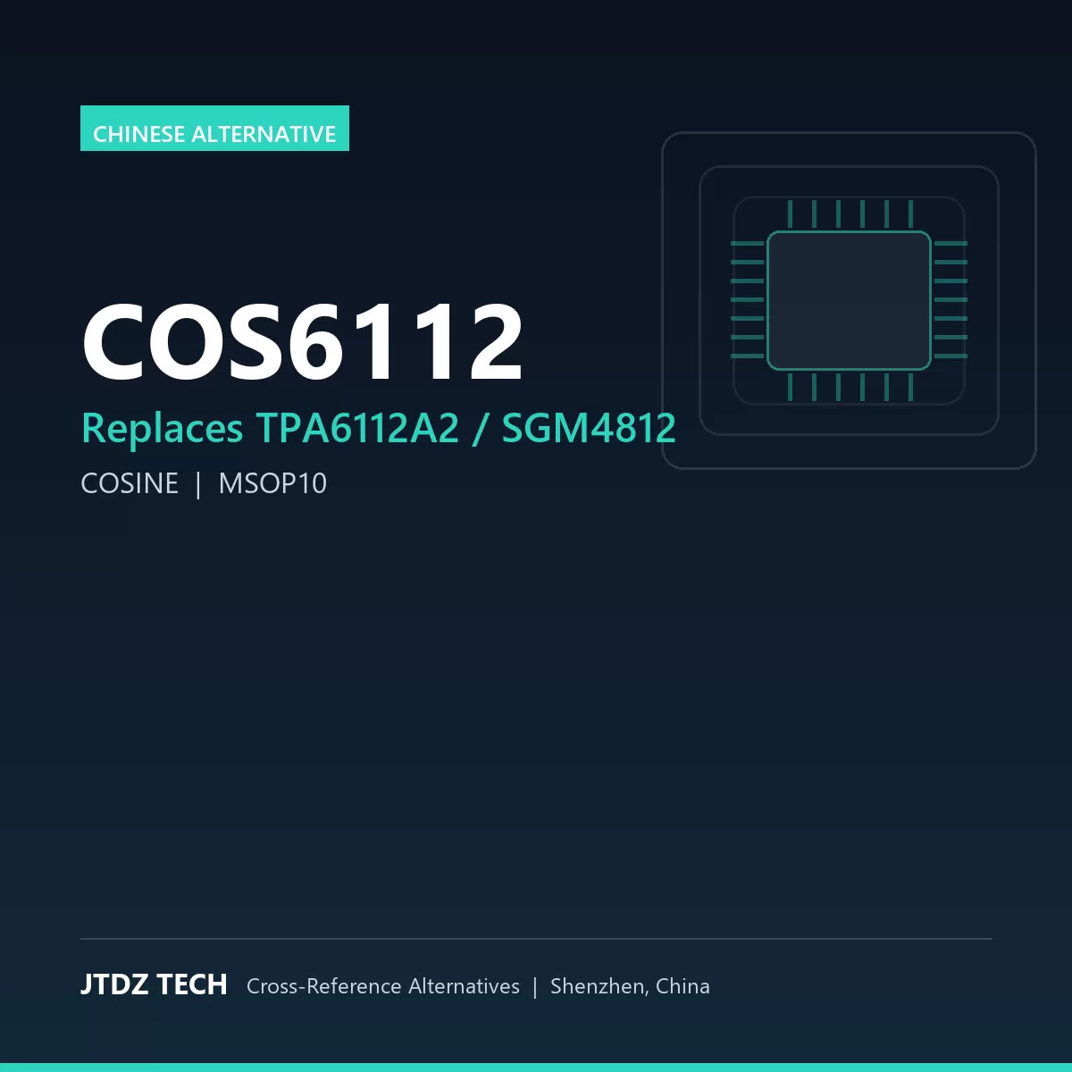 COS6112 - alternative to TPA6112A2
