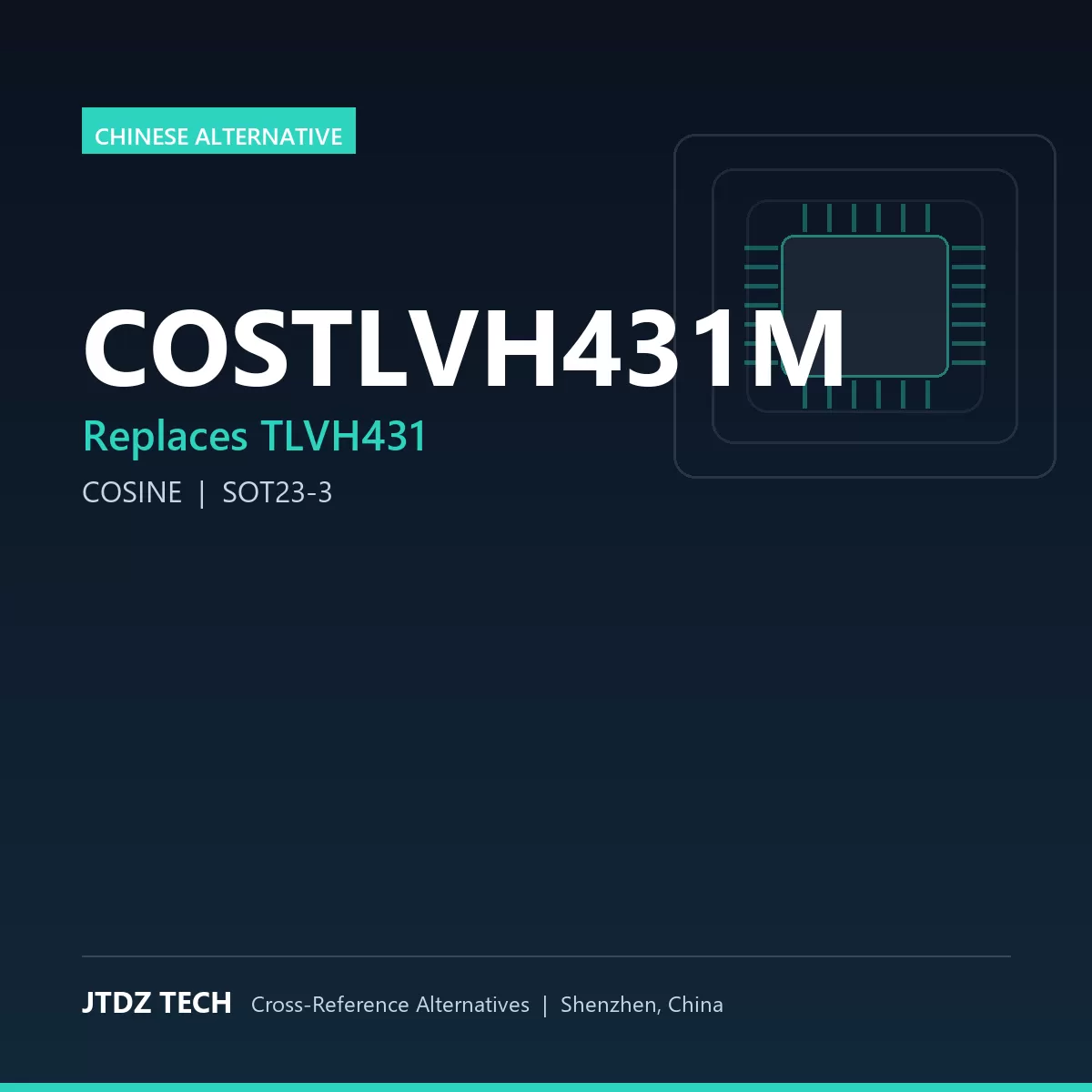 COSTLVH431M - alternative to TLVH431