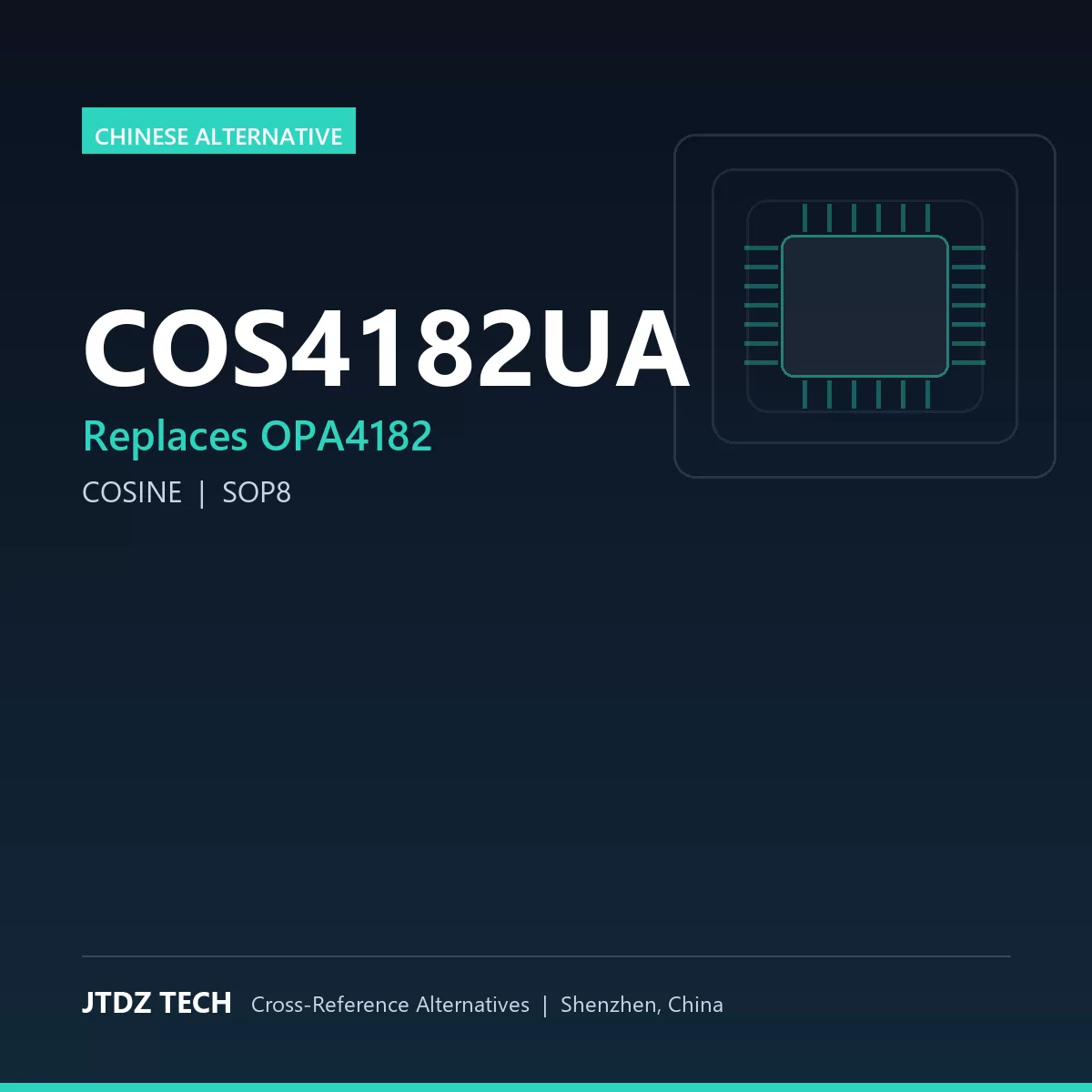 COS4182UA - alternative to OPA4182