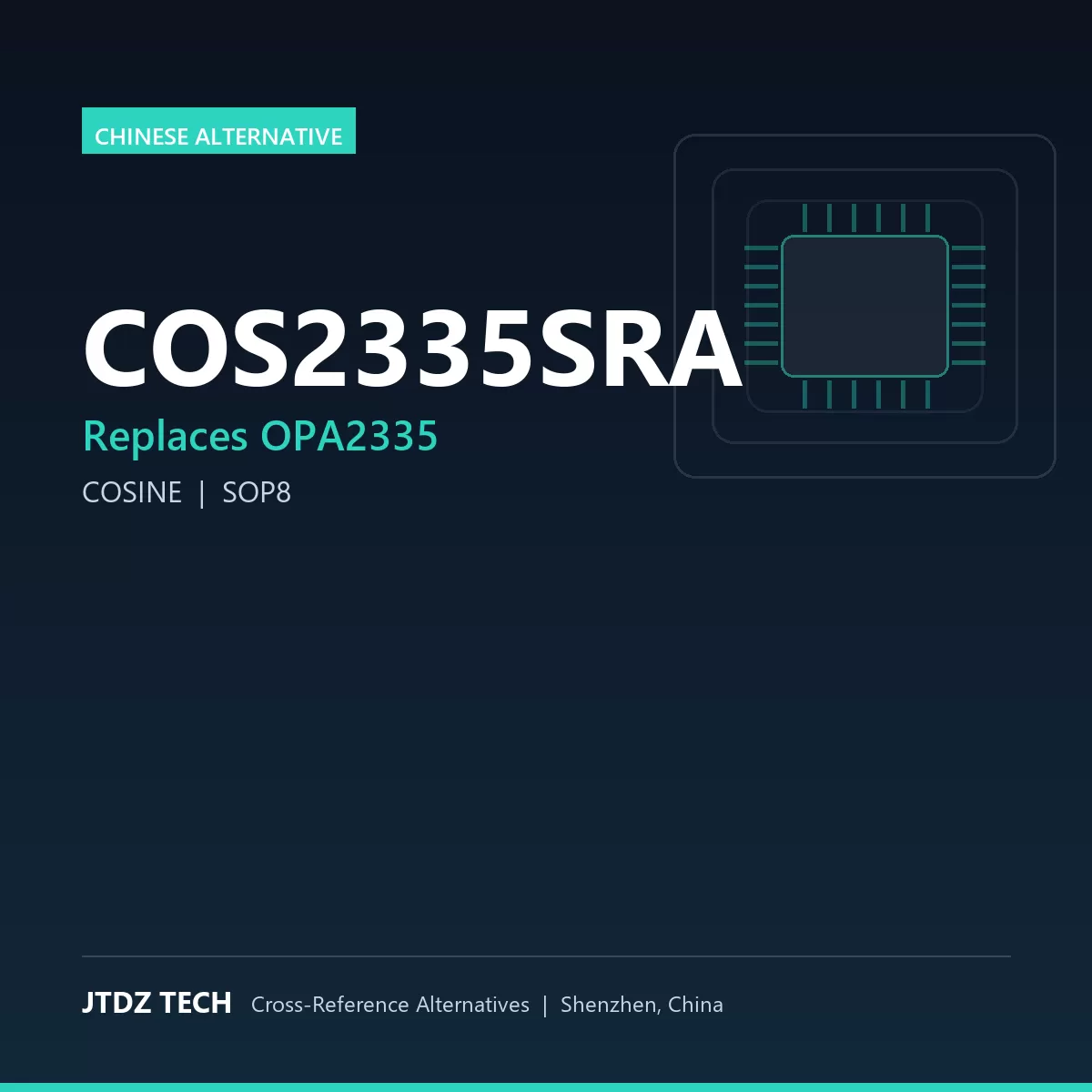 COS2335SRA - alternative to OPA2335