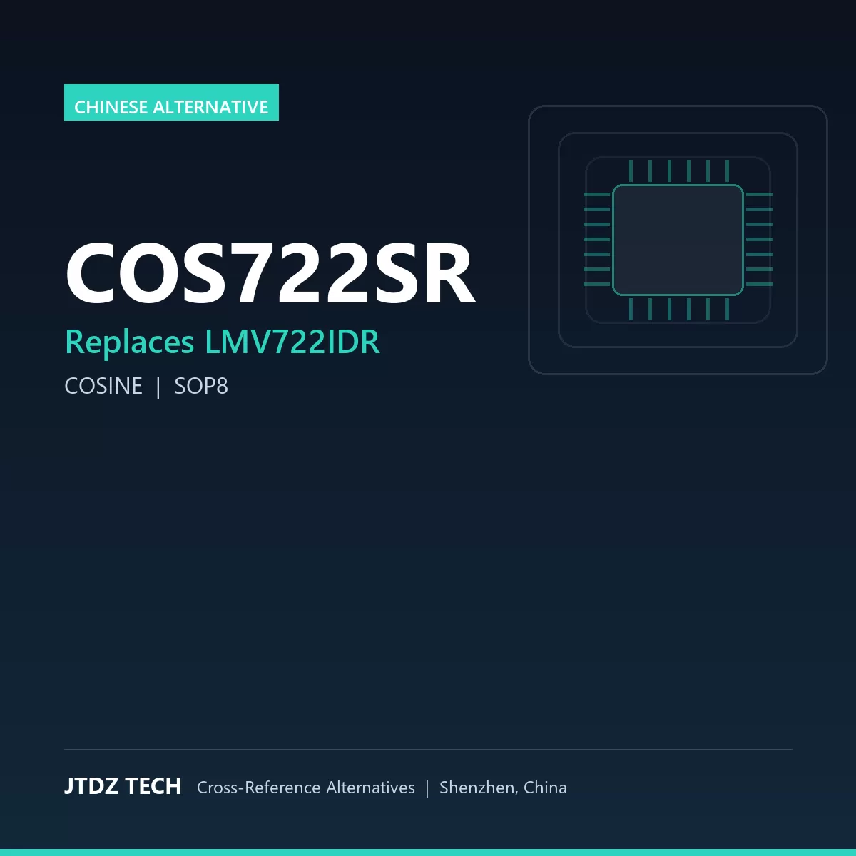 COS722SR - alternative to LMV722IDR