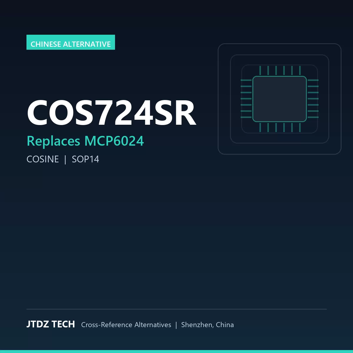 COS724SR - alternative to MCP6024