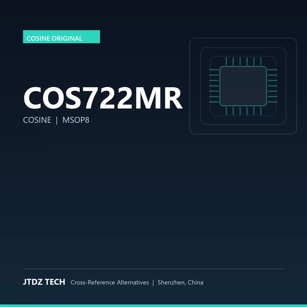COS722MR - Low-Noise Op-Amp