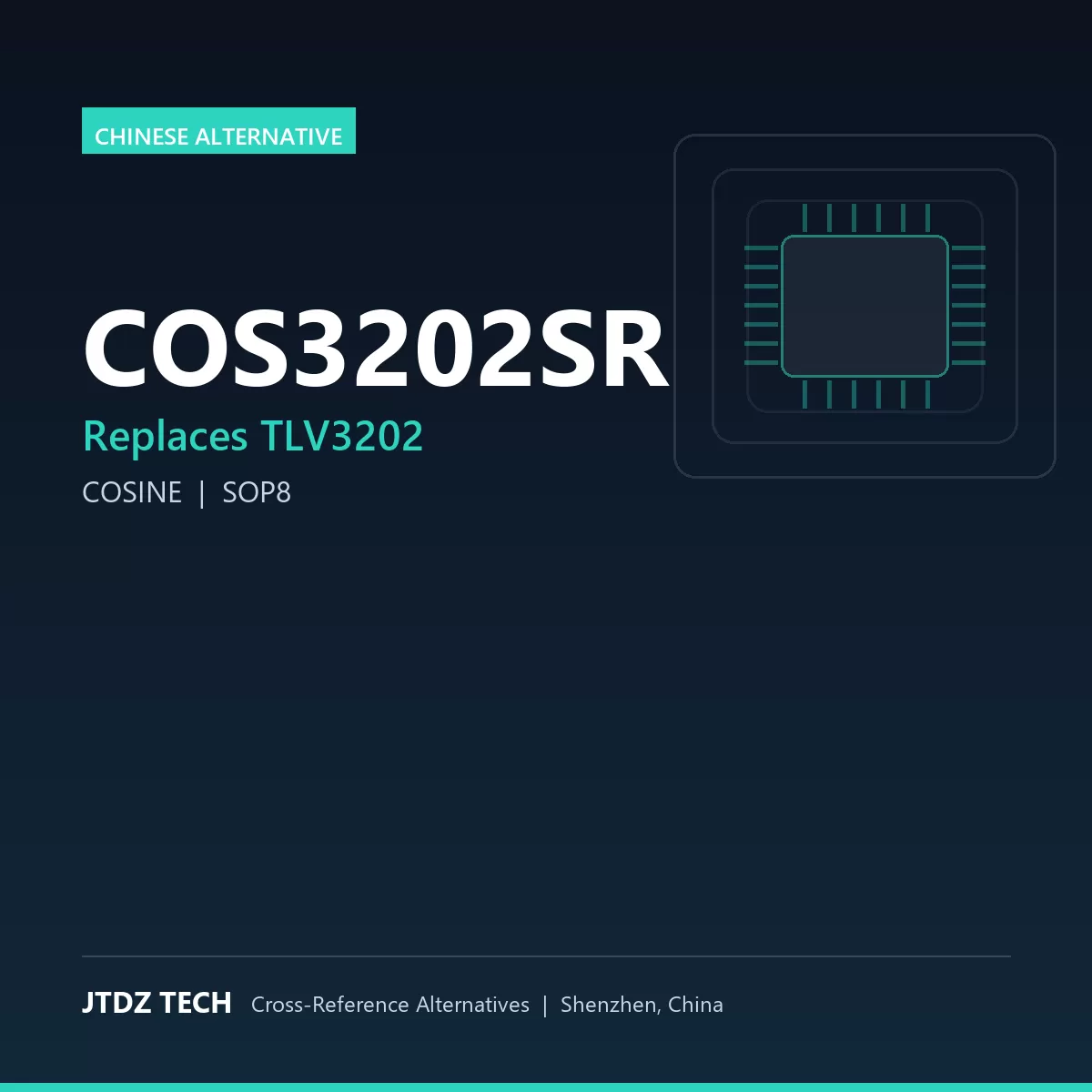 COS3202SR - alternative to TLV3202