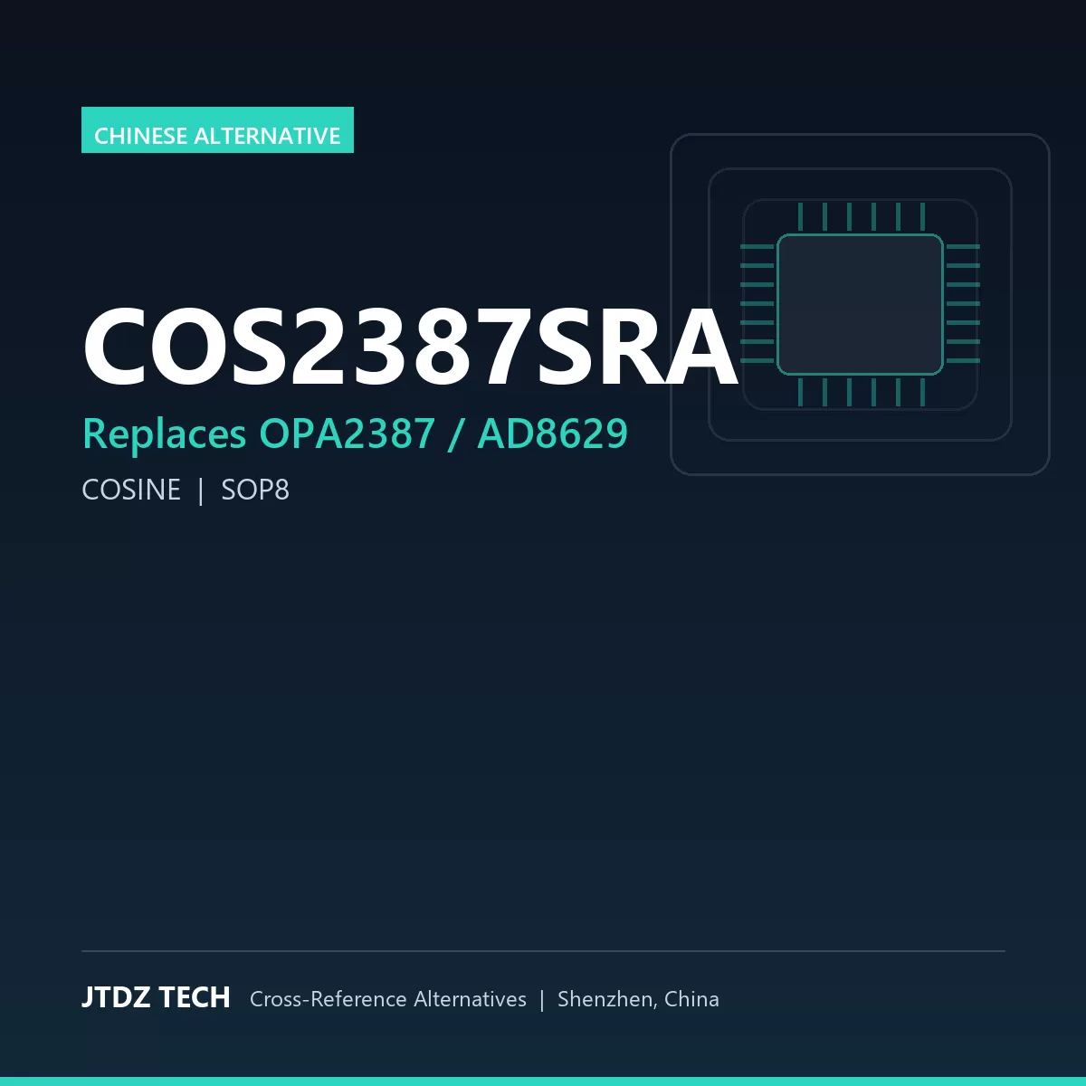 COS2387SRA - alternative to OPA2387