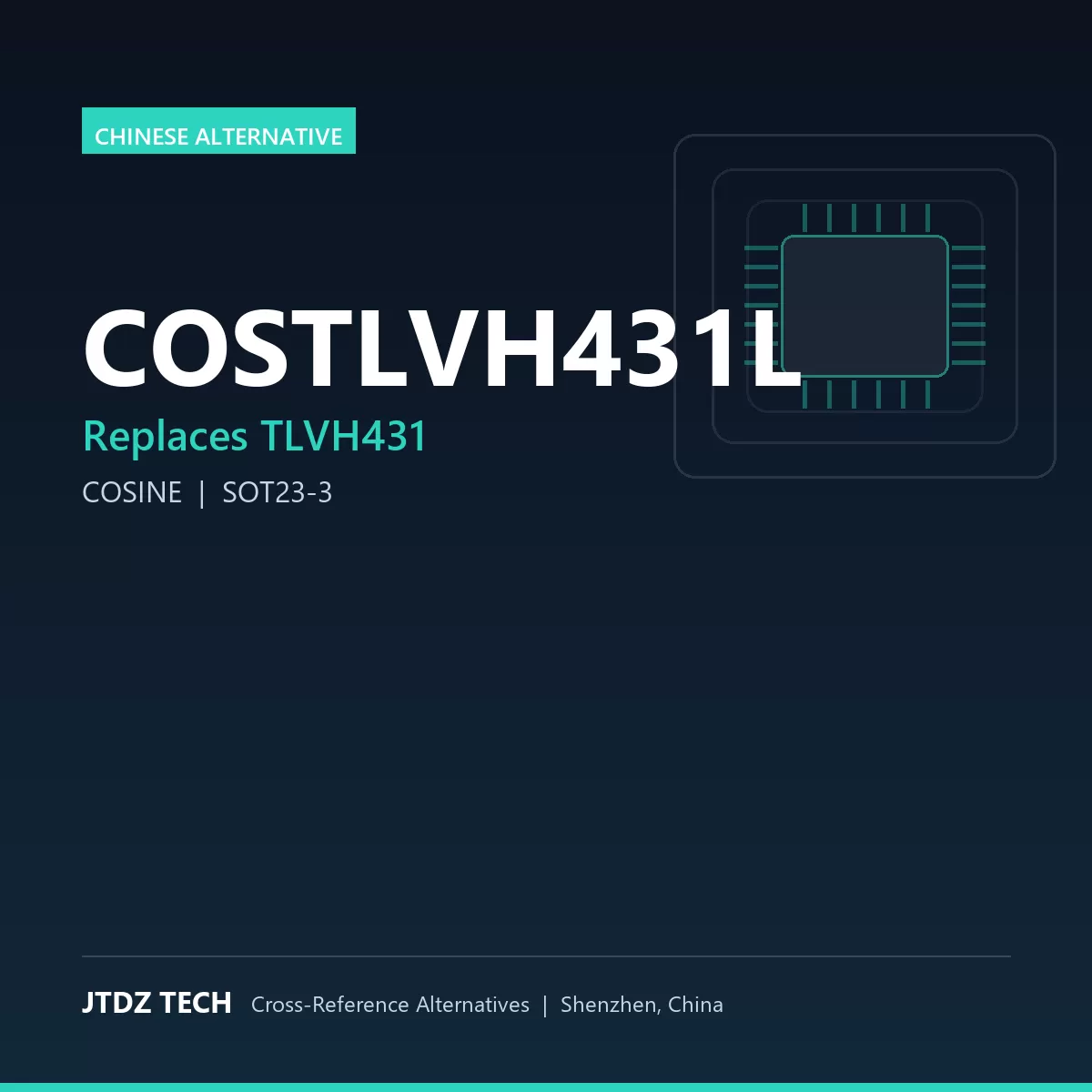 COSTLVH431L - alternative to TLVH431