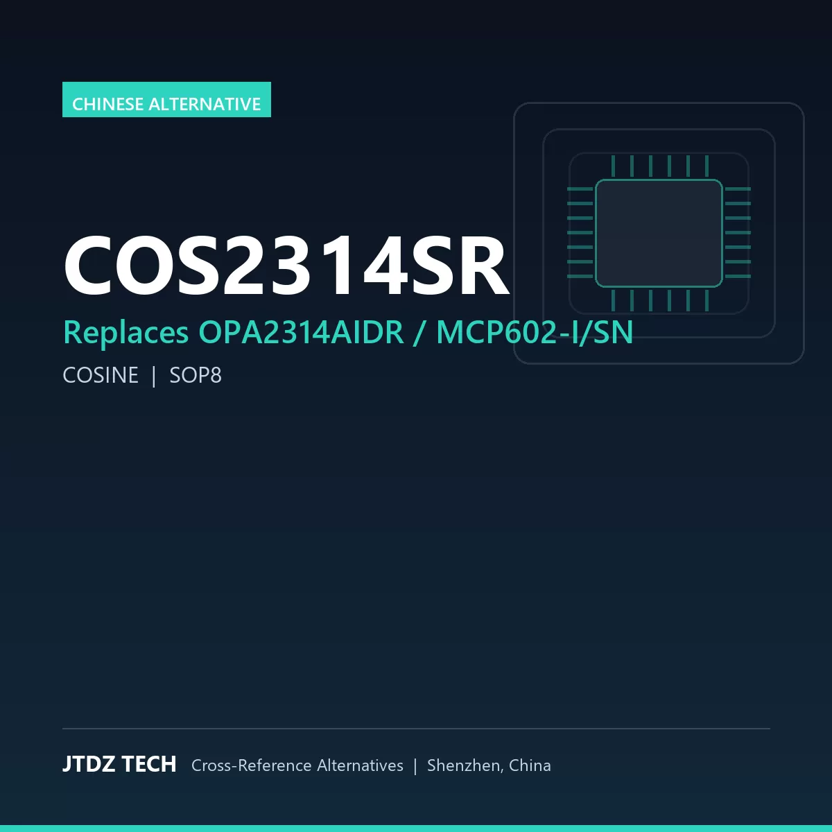 COS2314SR - alternative to OPA2314AIDR