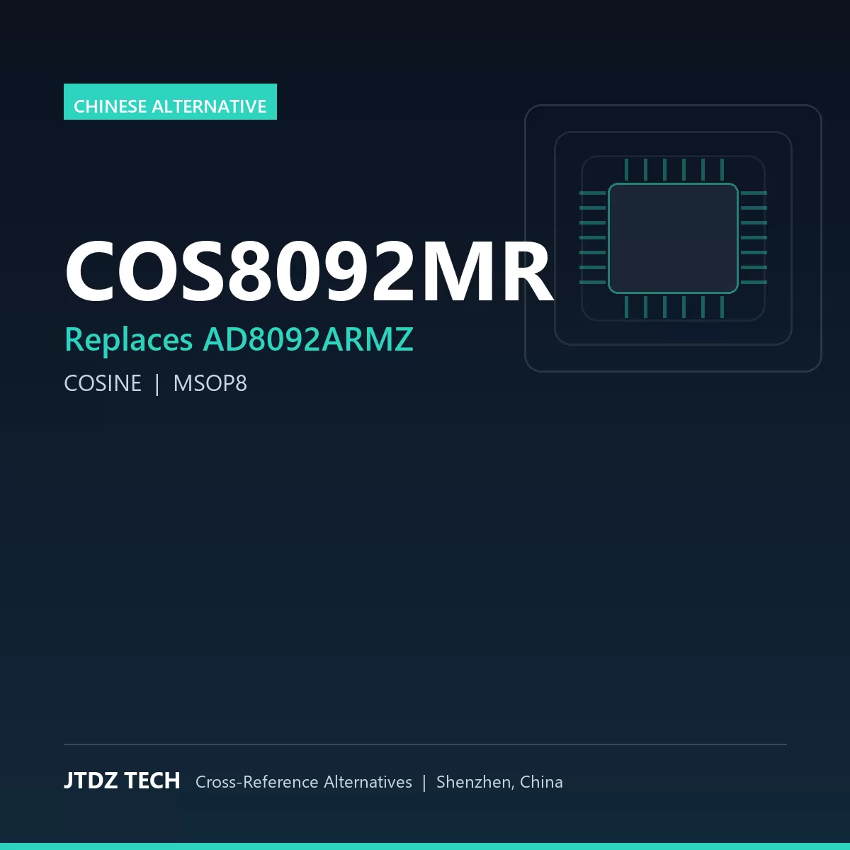 COS8092MR - alternative to AD8092ARMZ