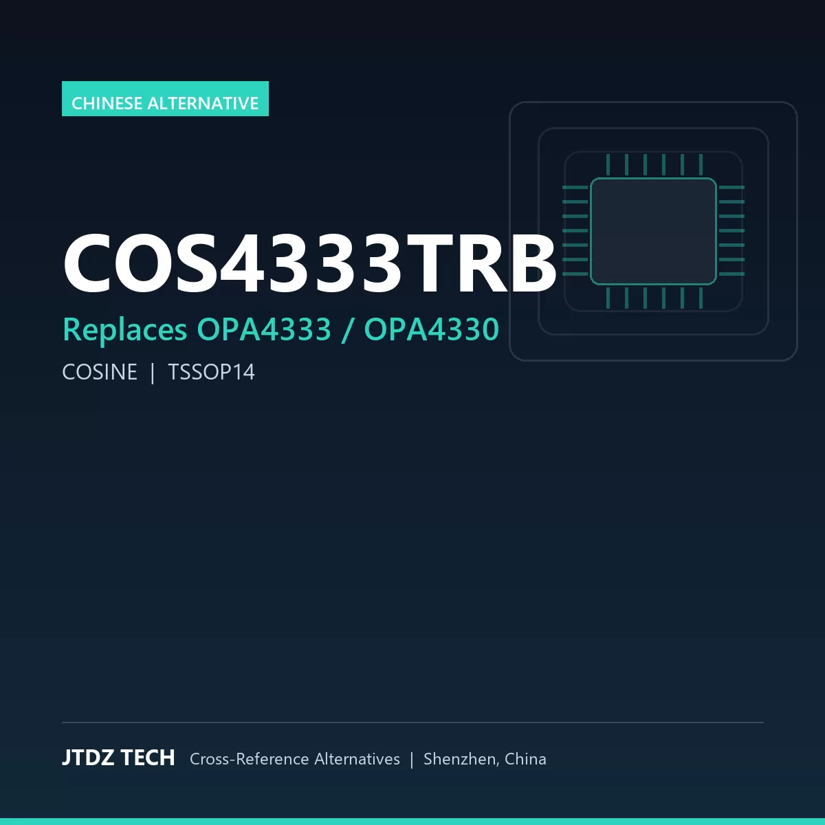 COS4333TRB - alternative to OPA4333