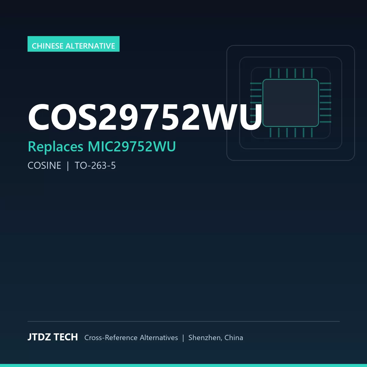 COS29752WU - alternative to MIC29752WU
