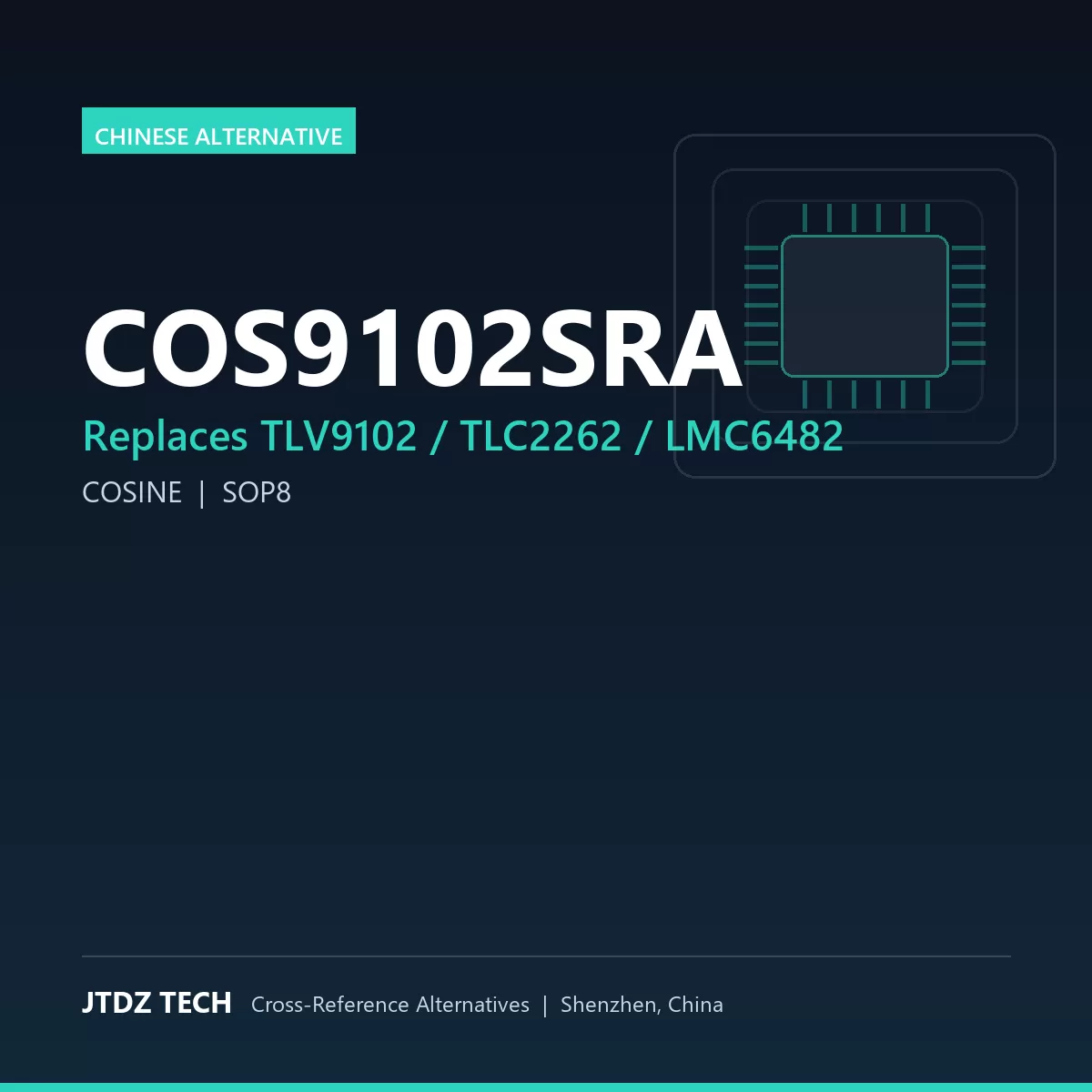 COS9102SRA - alternative to TLV9102