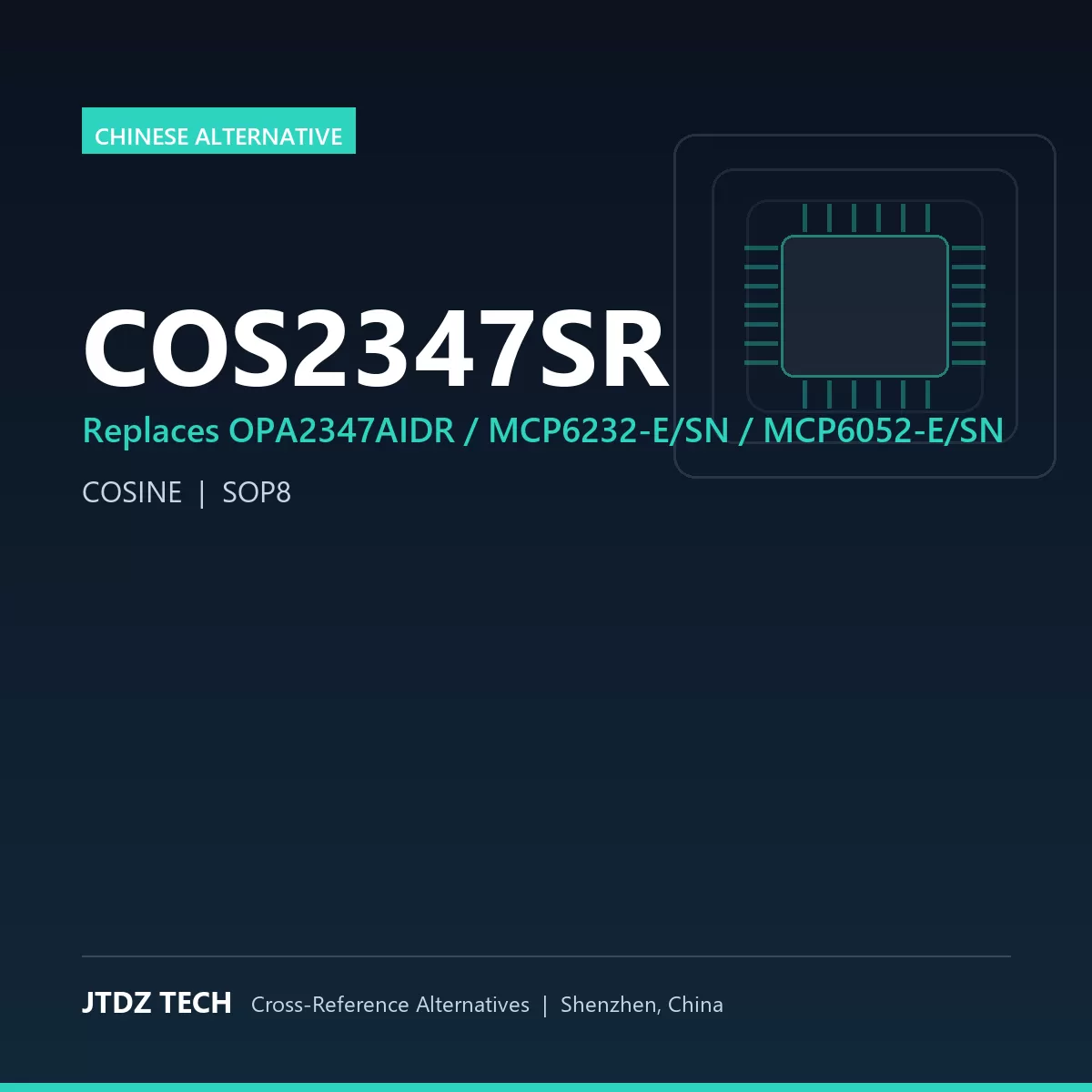 COS2347SR - alternative to OPA2347AIDR