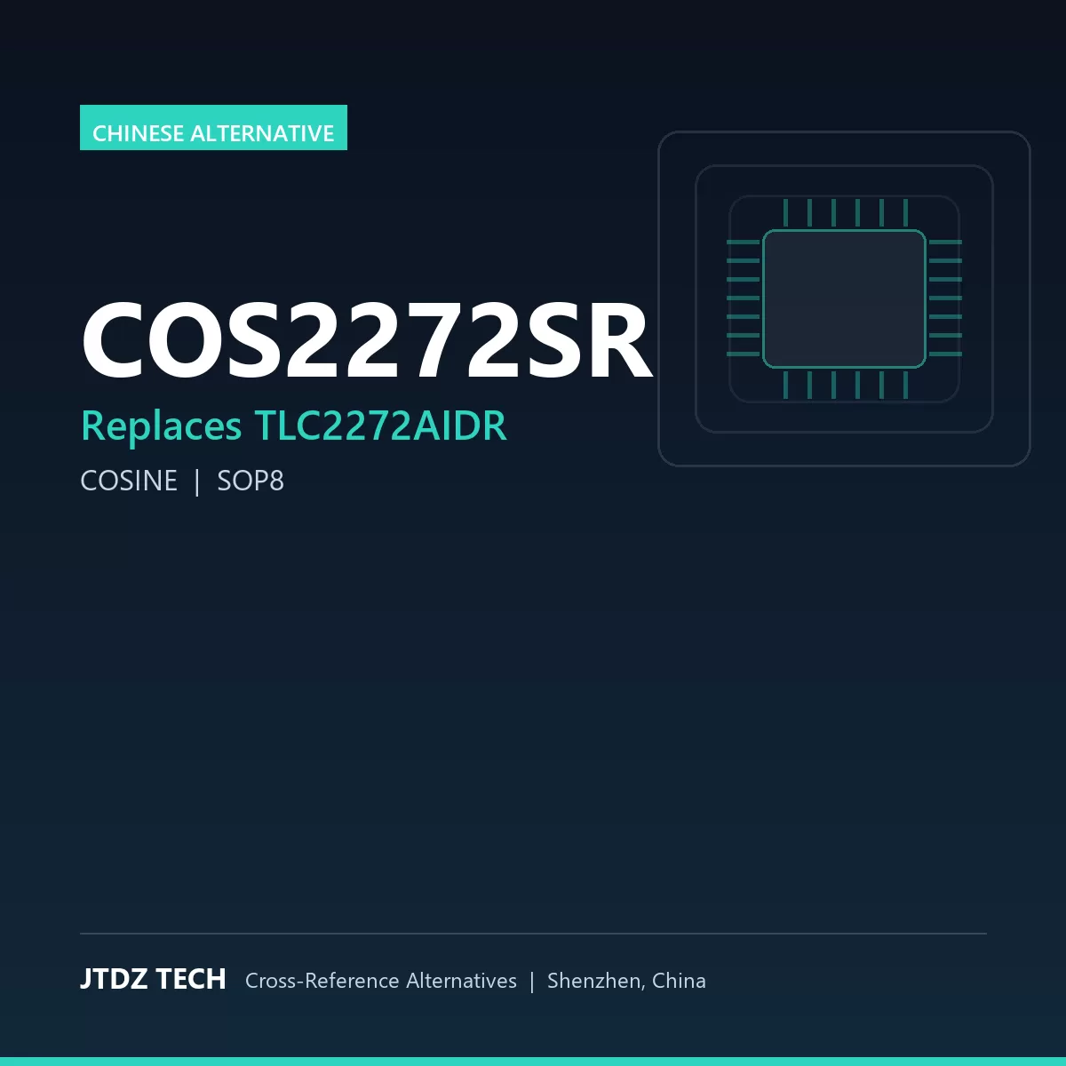COS2272SR - alternative to TLC2272AIDR