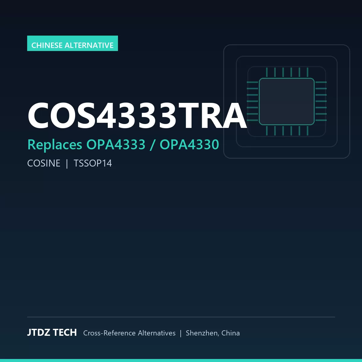 COS4333TRA - alternative to OPA4333
