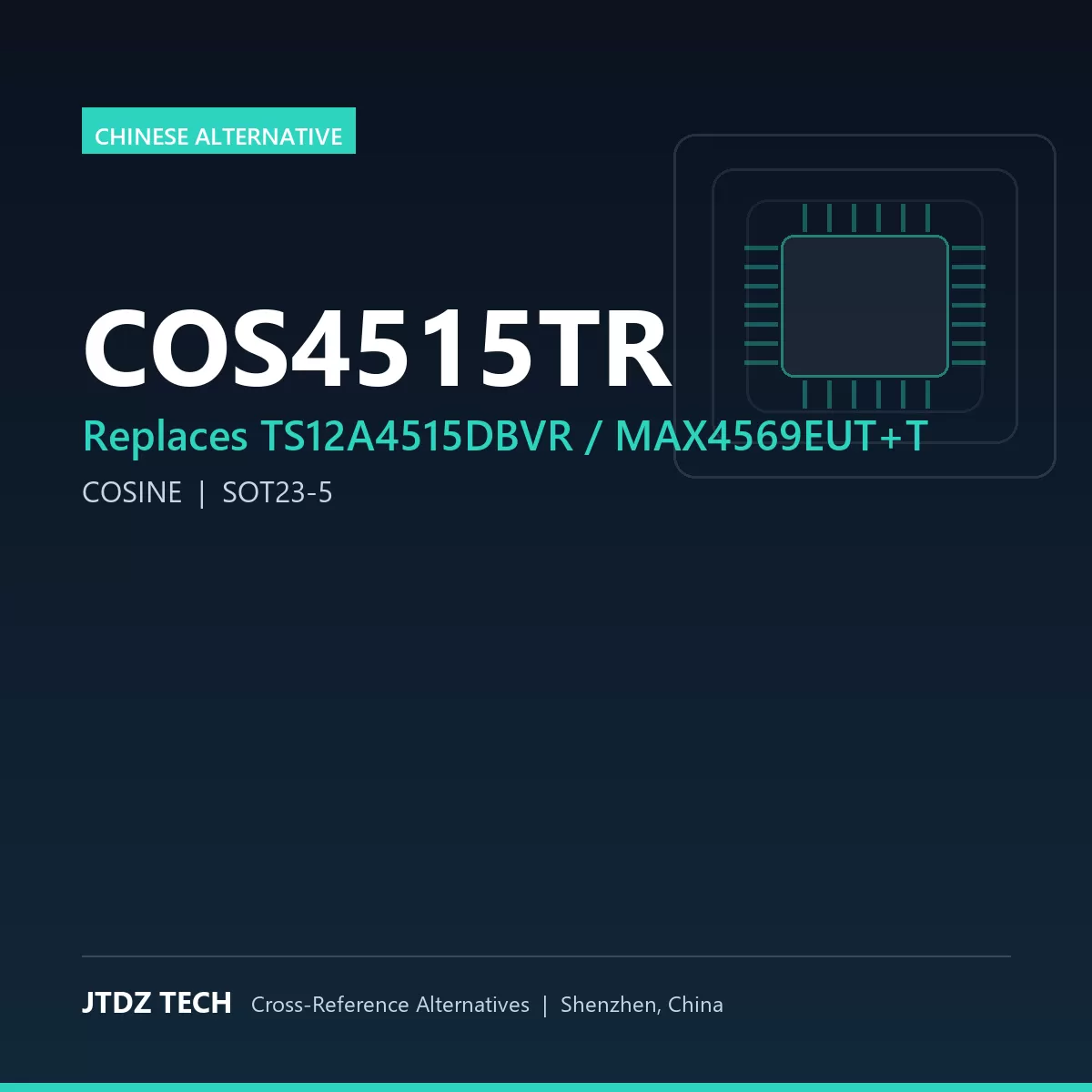 COS4515TR - alternative to TS12A4515DBVR