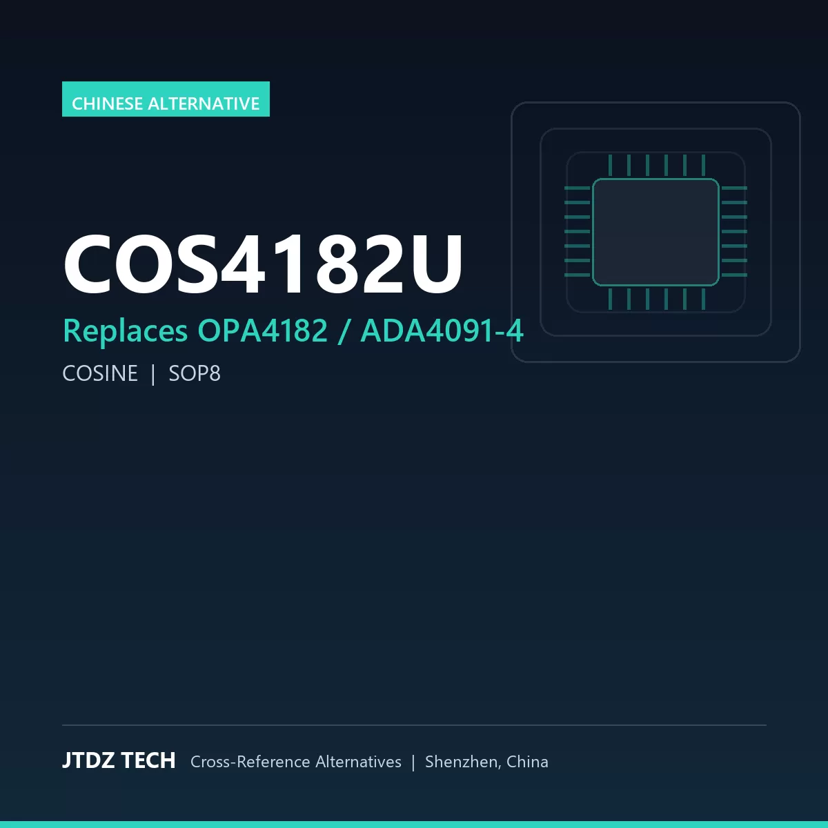 COS4182U - alternative to OPA4182