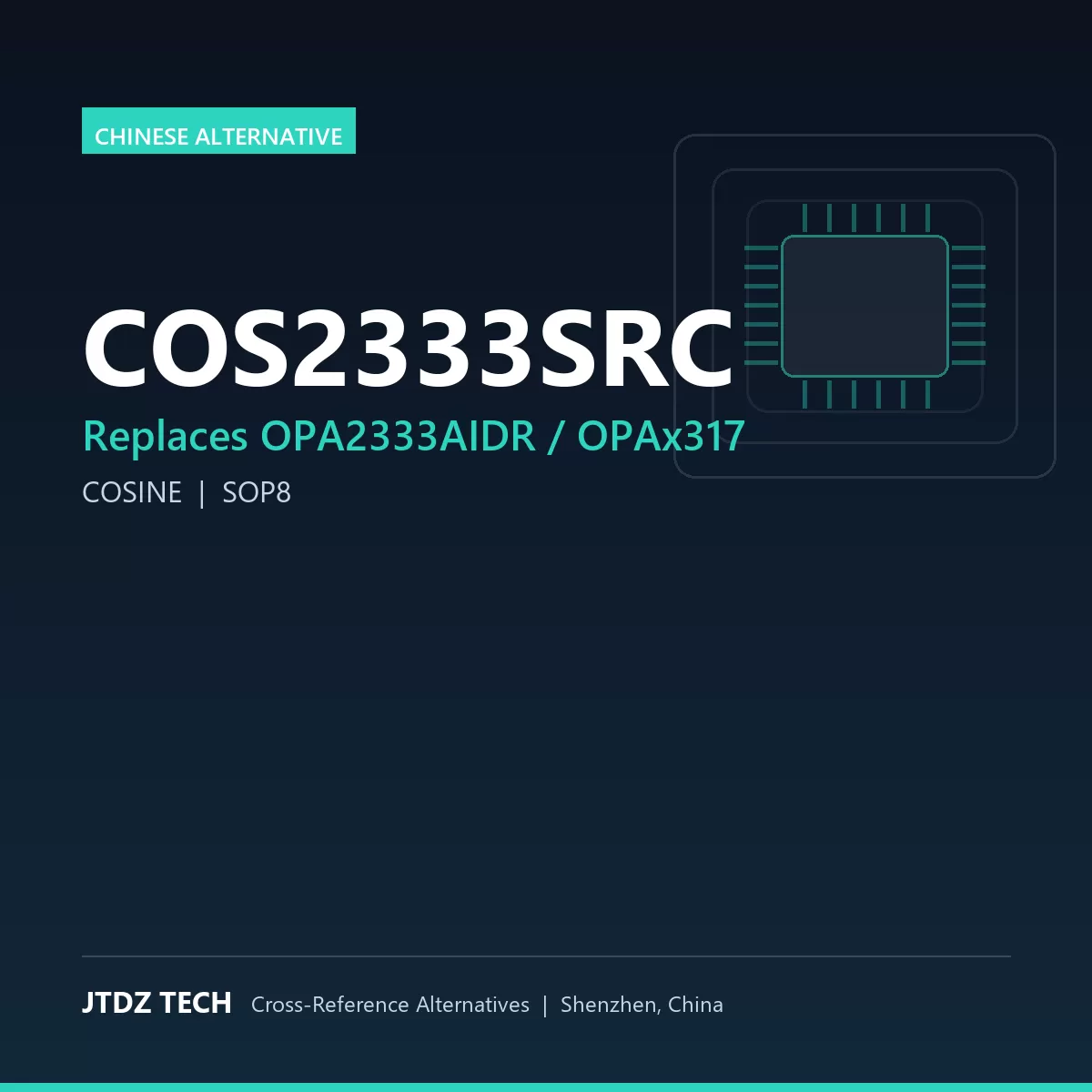 COS2333SRC - alternative to OPA2333AIDR