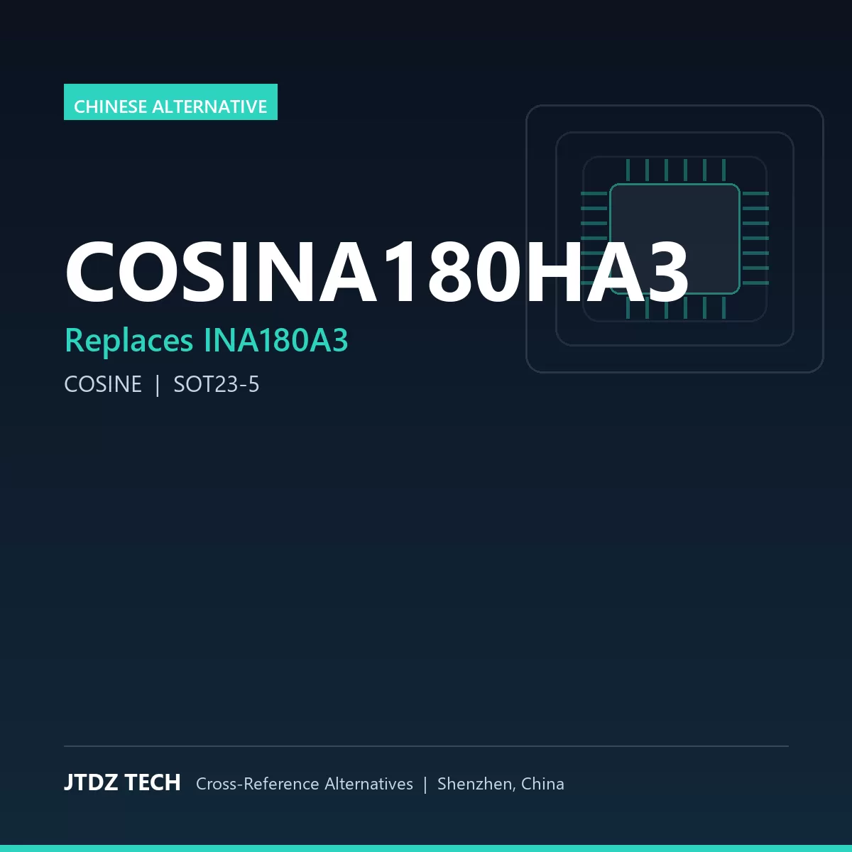 COSINA180HA3 - alternative to INA180A3