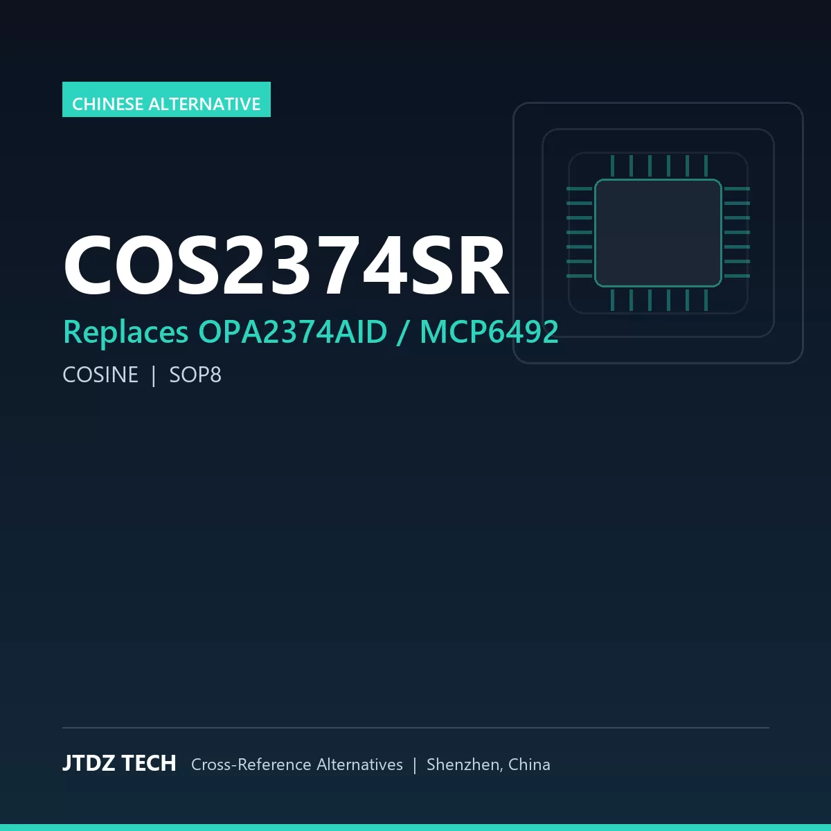 COS2374SR - alternative to OPA2374AID