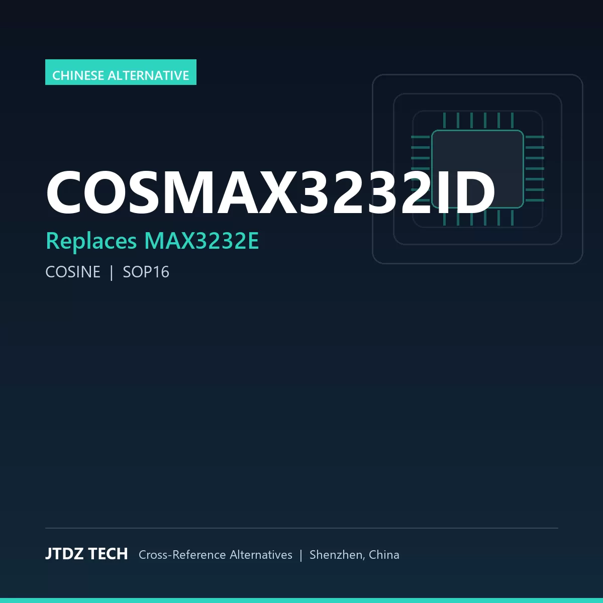 COSMAX3232ID - alternative to MAX3232E