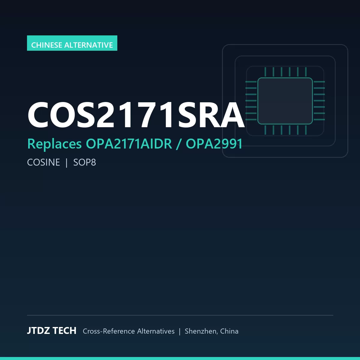 COS2171SRA - alternative to OPA2171AIDR