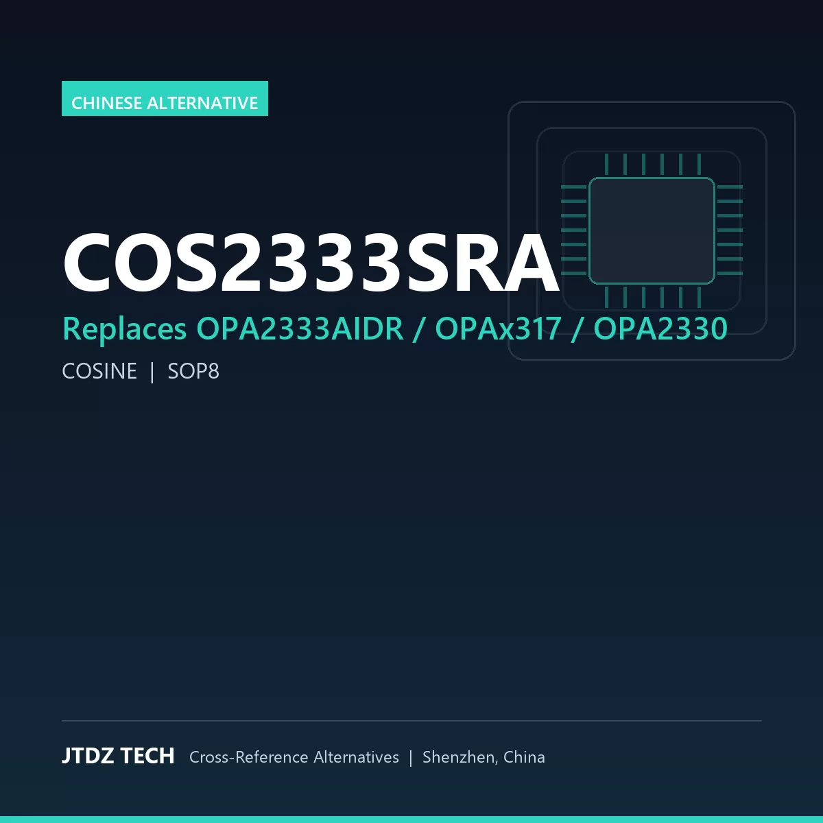 COS2333SRA - alternative to OPA2333AIDR