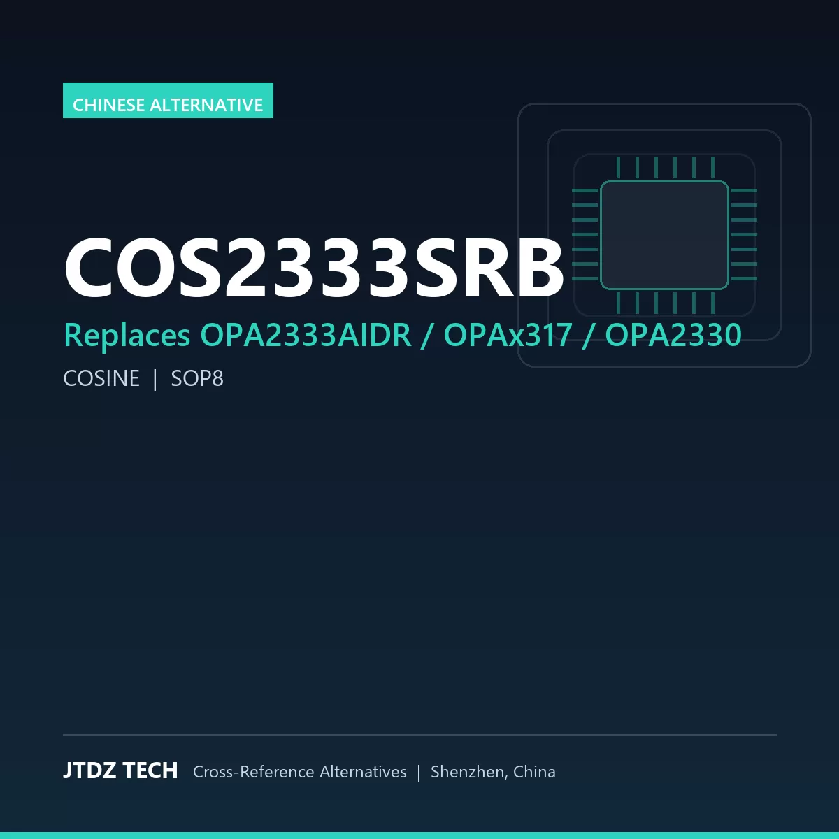 COS2333SRB - alternative to OPA2333AIDR