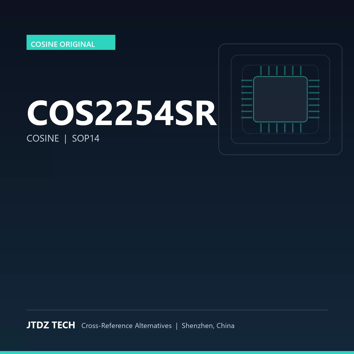 COS2254SR - 16V Rail-to-Rail Op-Amp