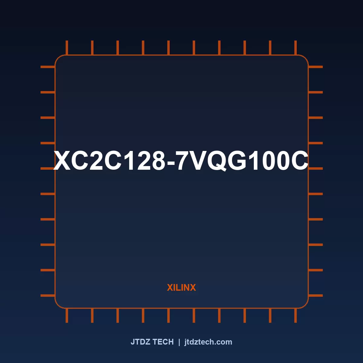 XC2C128-7VQG100C Xilinx Memory / Logic device