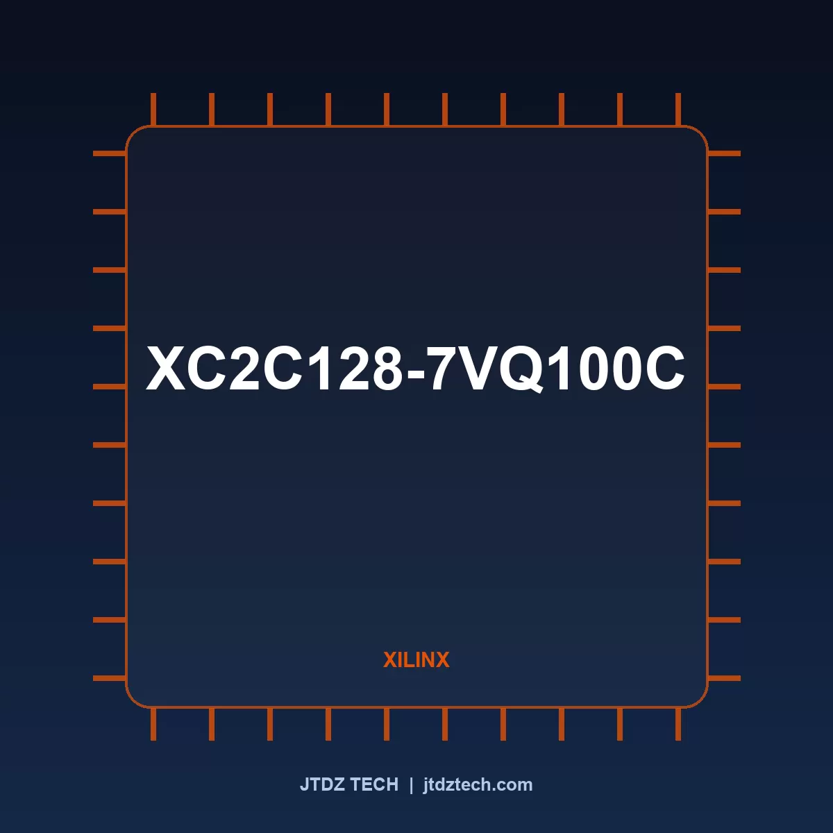 XC2C128-7VQ100C Xilinx Memory / Logic device