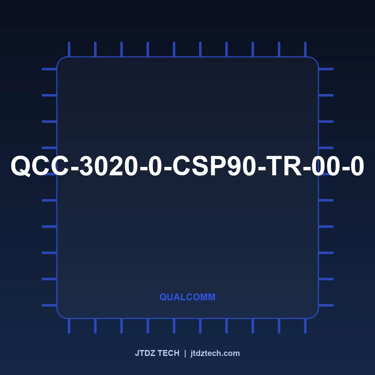 QCC-3020-0-CSP90-TR-00-0 Qualcomm Semiconductor component