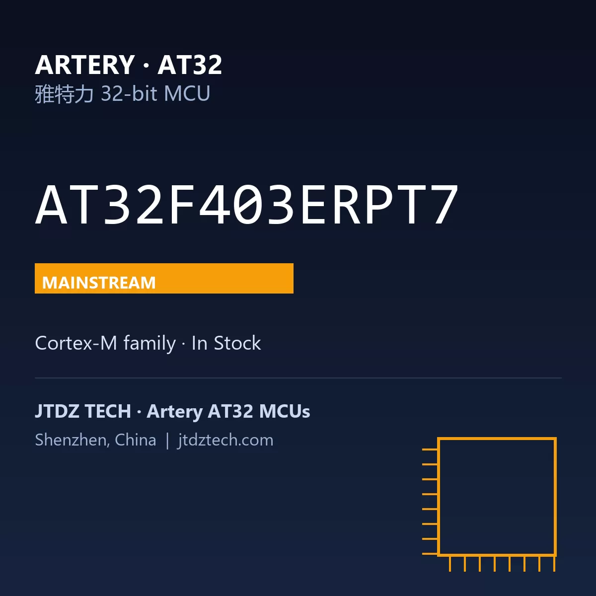 AT32F403ERPT7 | Artery AT32 MCU