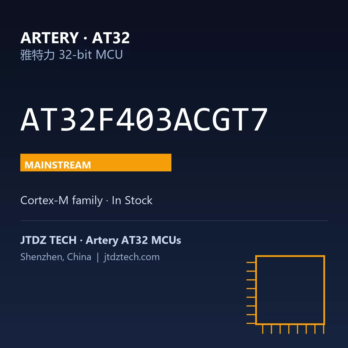 AT32F403ACGT7 | Artery AT32 MCU