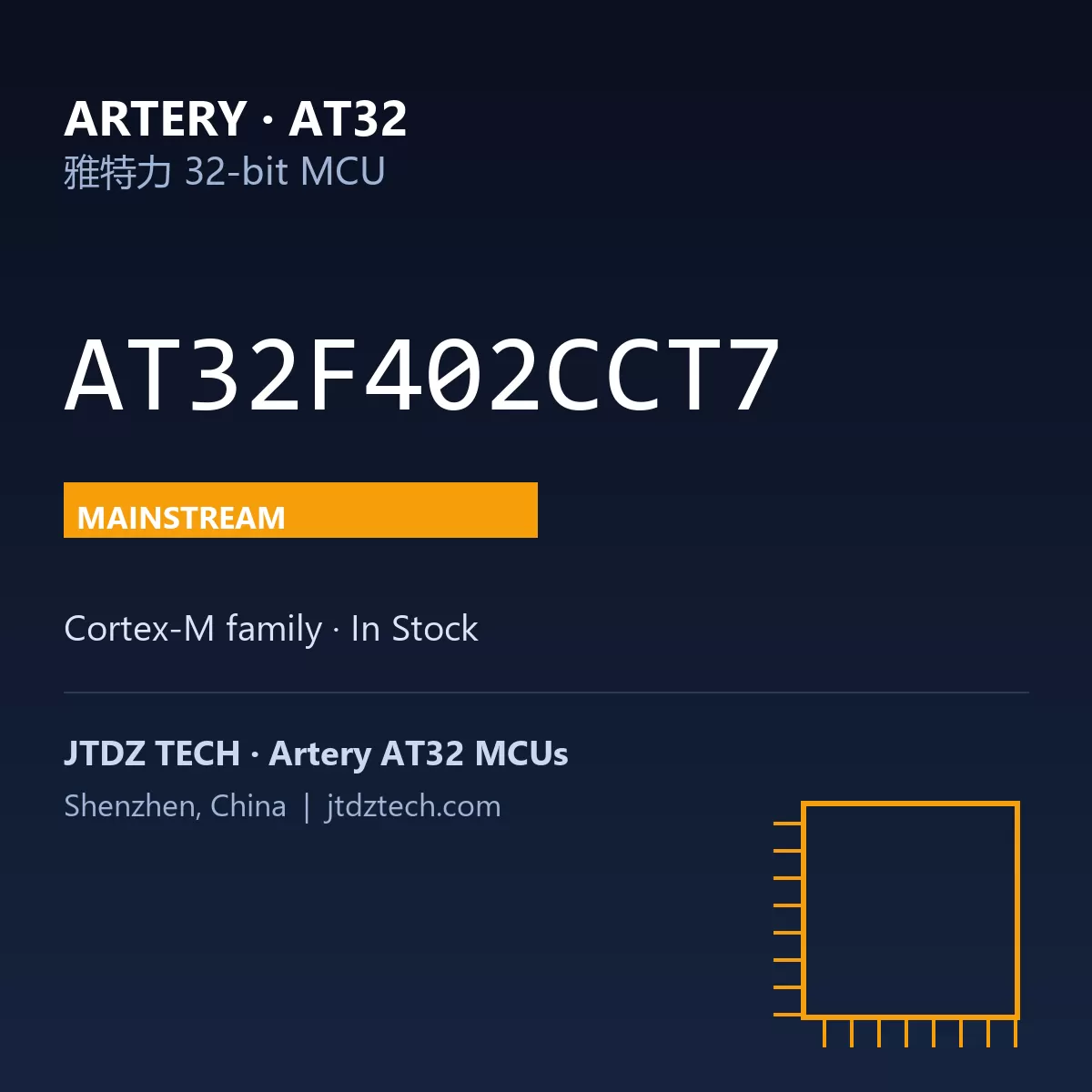 AT32F402CCT7 | Artery AT32 MCU