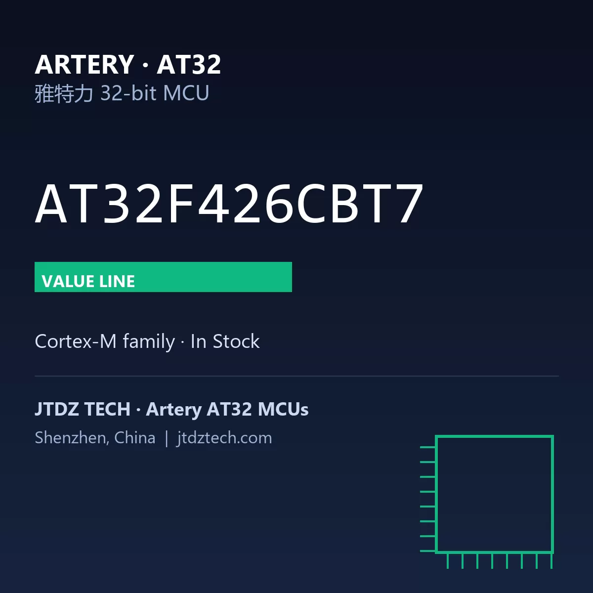 AT32F426CBT7 | Artery AT32 MCU