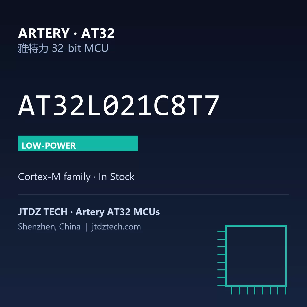 AT32L021C8T7 | Artery AT32 MCU
