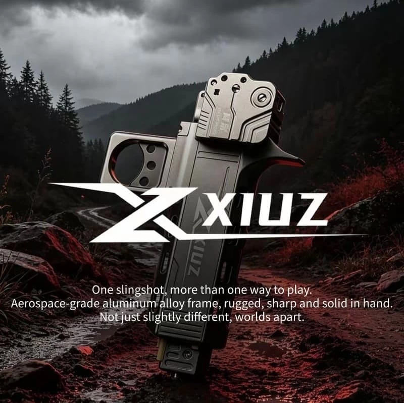 XIUZ Tactical Slingshot with Aerospace-Grade Aluminum Alloy Frame - Rugged Engineering Design