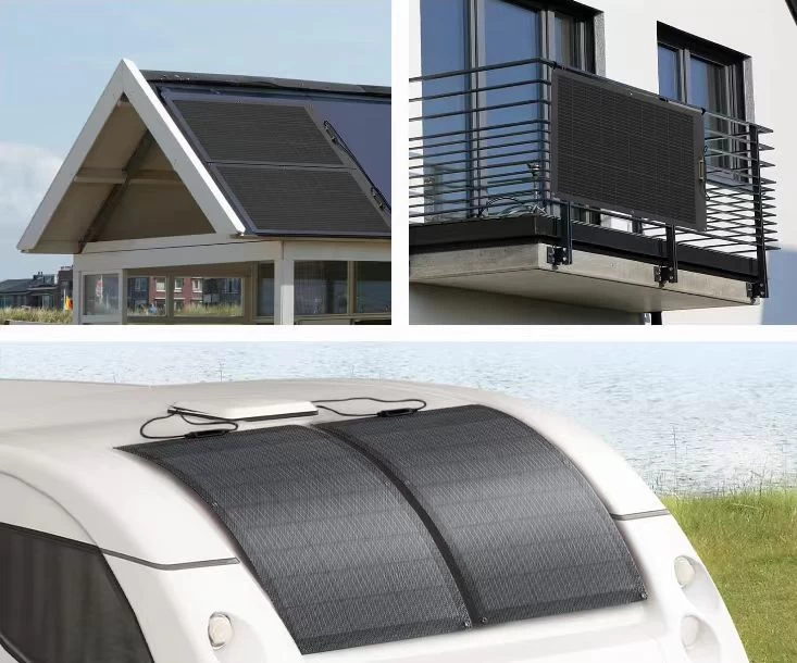 Lightweight 3.6kg and bendable design of Tylon 200W flexible photovoltaic module