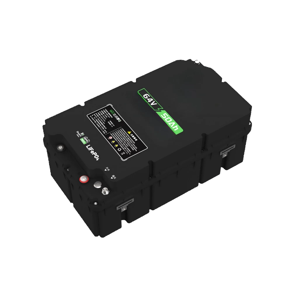 64V 50Ah LiFePO4 Battery Pack Front Angle View