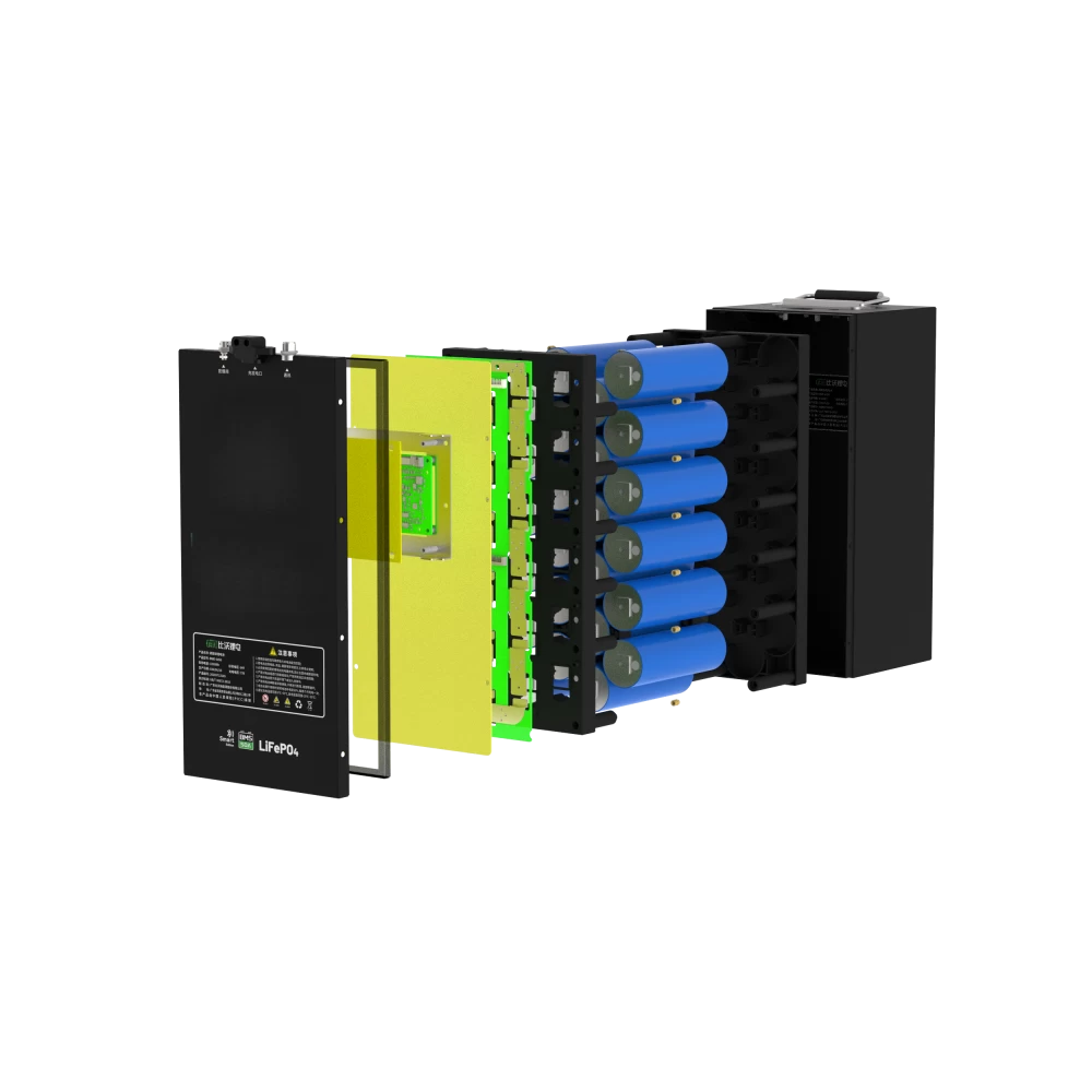 Inside Structure and Cell Arrangement of 76V 30Ah Lithium Battery Pack