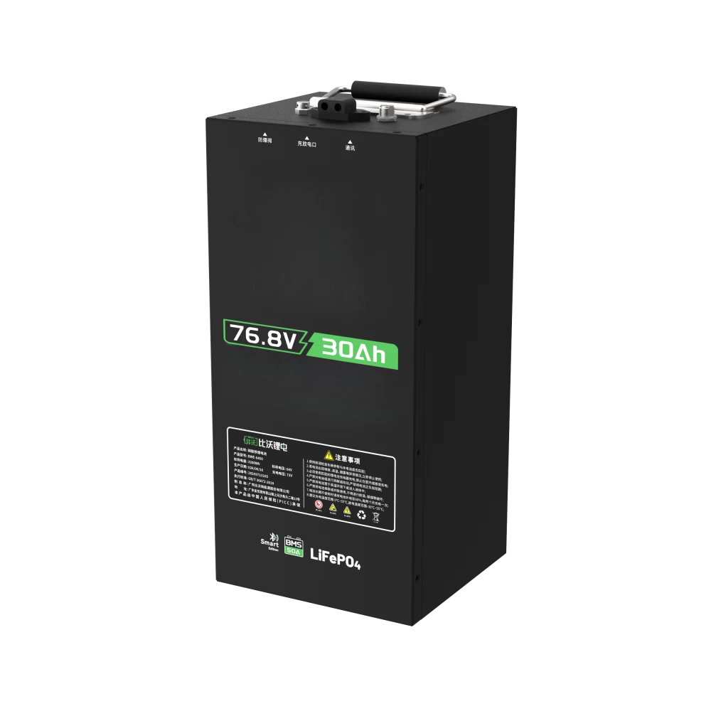 76.8V 30Ah Rechargeable Lithium Battery for ≤1000W Motor